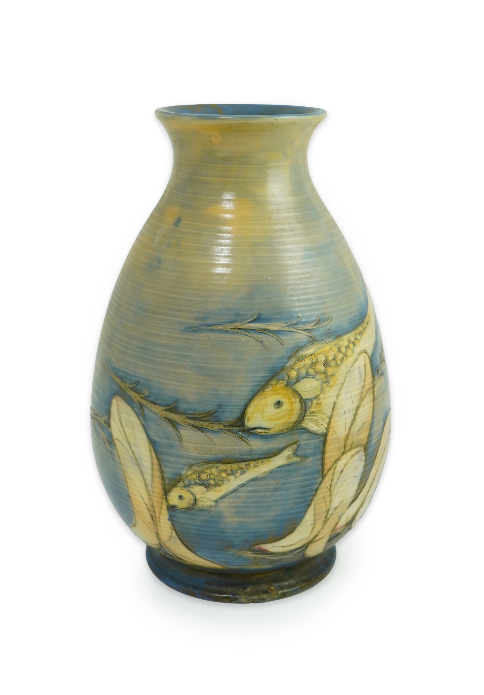 Moorcroft: A large 'Fish' vase